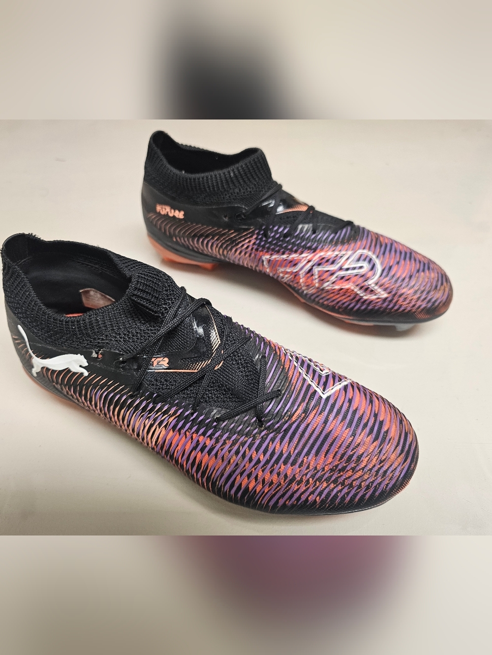 PUMA FUTURE 8 MATCH FG/AG Men's Size 7.5 Soccer Football Cleats 108140-01 Black